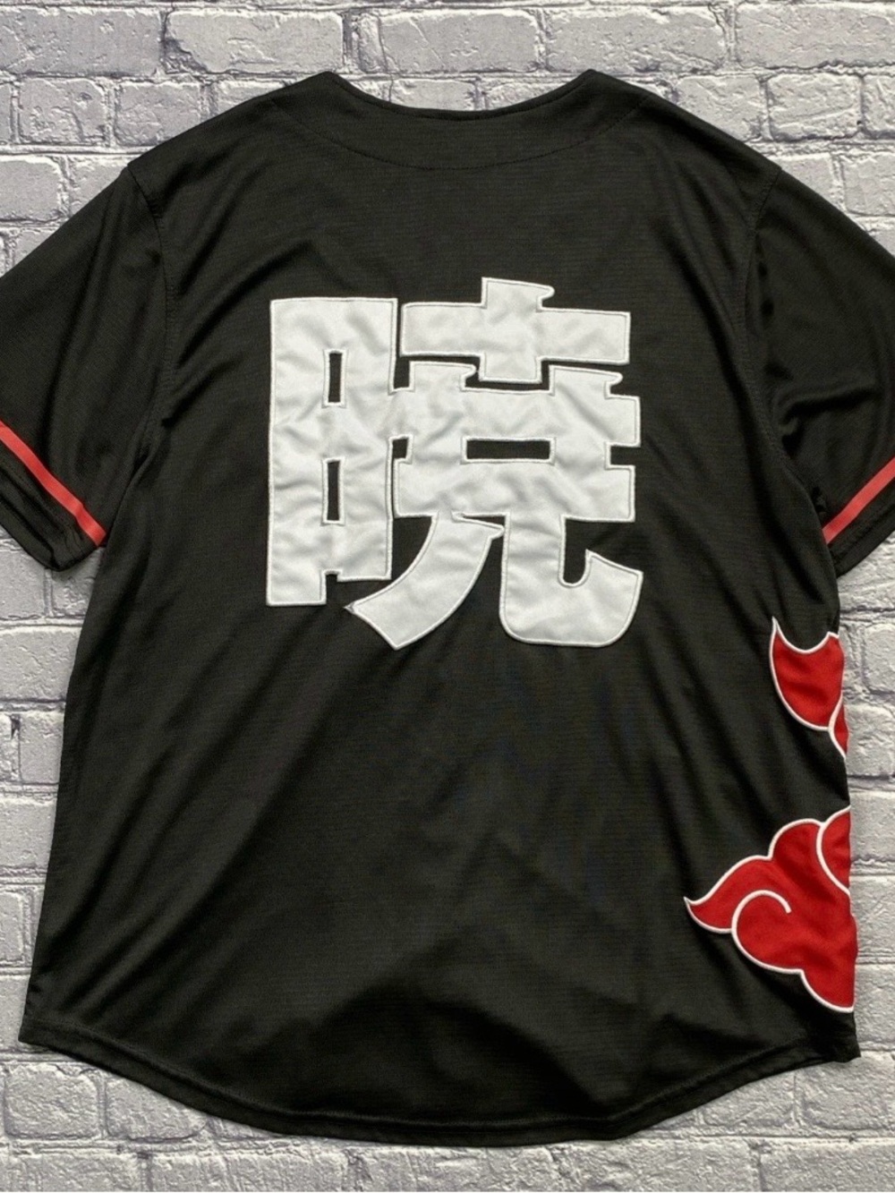 Box Lunch Exclusive Naruto Shippuden Akatsuki Baseball Jersey - Picture 2 of 2